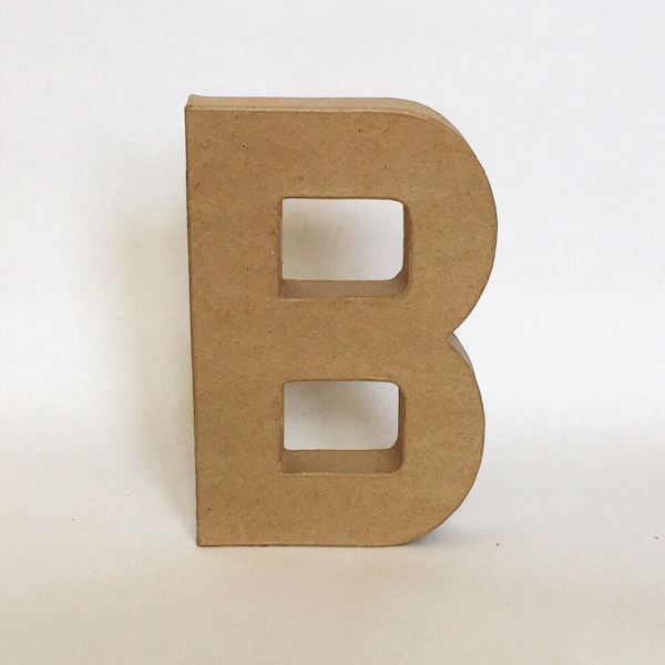 Stand Up Paper Mache Letter-Initial-Monogram-Wedding-Shower-Decor-Photo Prop-Baby-Treat-Birthday-Bridal-Bachelorette-Home-Strabwerries-Room