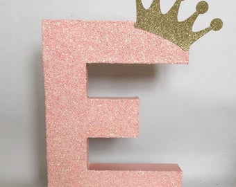 Glitter Stand up Letter-initial | Etsy