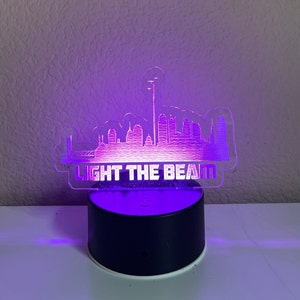 Light the Beam Sacramento Kings LED light-Basketball-Golden 1 Center-916-Skyline-California-Gift-Present-Fan-Birthday-Holiday-team-Boys-xmas