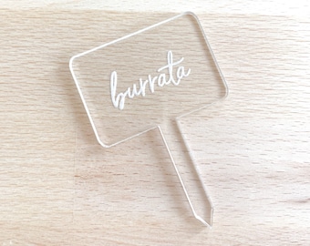 Clear Acrylic Cheese Stakes-Charcuterie-Box-Decor-Decoration-Marker-Display-Bridal Shower-Baby-Engagement-Wedding-Fancy-Reusable-Birthday