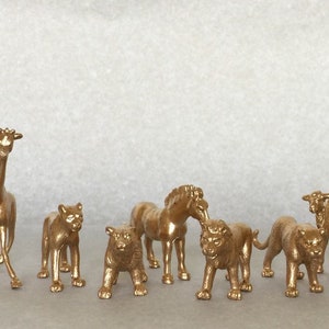 Gold Metallic Animals-Two Wild ONE-Safari Chic-Birthday-Wedding-Shower-Nursery Decor-Decorations-Baby-Party Favors-Cocktail Stirrers-Three image 1