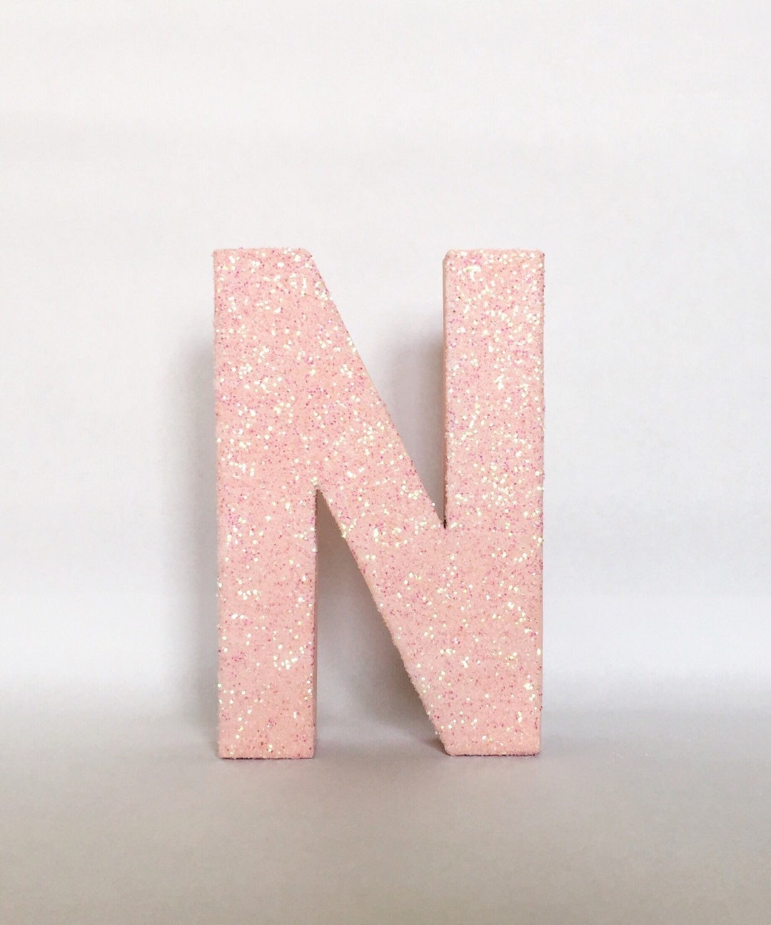 Pink Glitter Stand up Letter Initial/monogram/engagement/shower ...