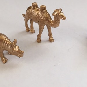 Gold Metallic Animals-Two Wild ONE-Safari Chic-Birthday-Wedding-Shower-Nursery Decor-Decorations-Baby-Party Favors-Cocktail Stirrers-Three image 3