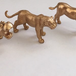 Gold Metallic Animals-Two Wild ONE-Safari Chic-Birthday-Wedding-Shower-Nursery Decor-Decorations-Baby-Party Favors-Cocktail Stirrers-Three image 4