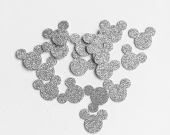 Glitter Mickey Minnie Confetti-Birthday-Party Decor-Disney Theme Decoration-Dessert Table-Photo Prop-Sparkly-Glam-Details-Sparkle-Glitz Glam