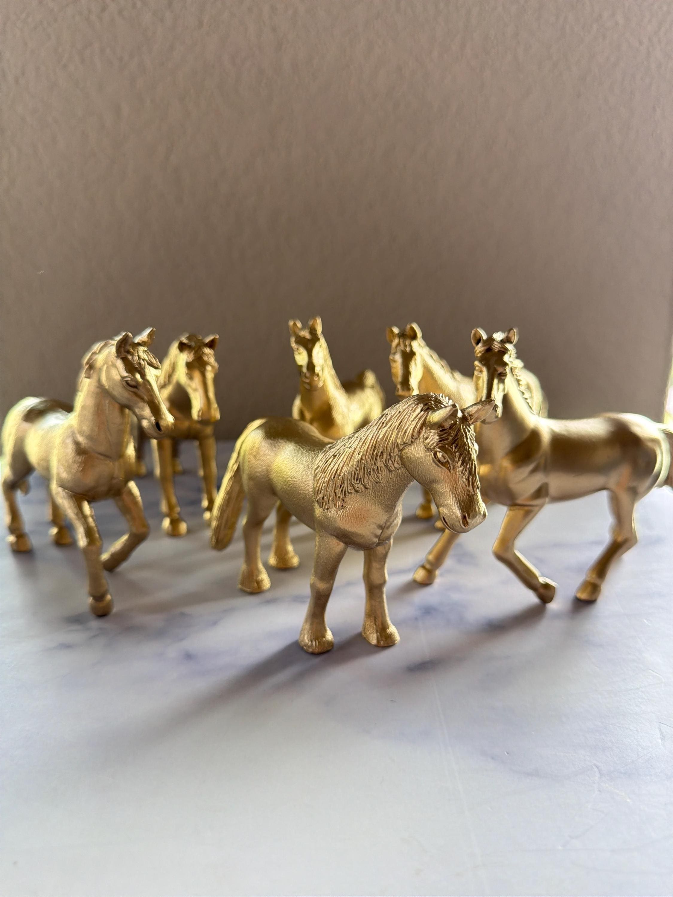Gold, Silver Metallic Horses-theme-birthday-wedding-shower-nursery