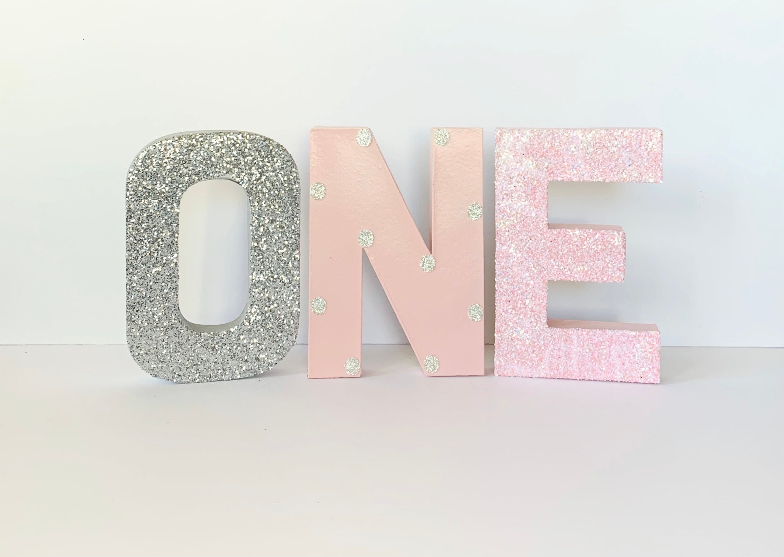 ONE First Birthday Glitter Letters – Z Create Design