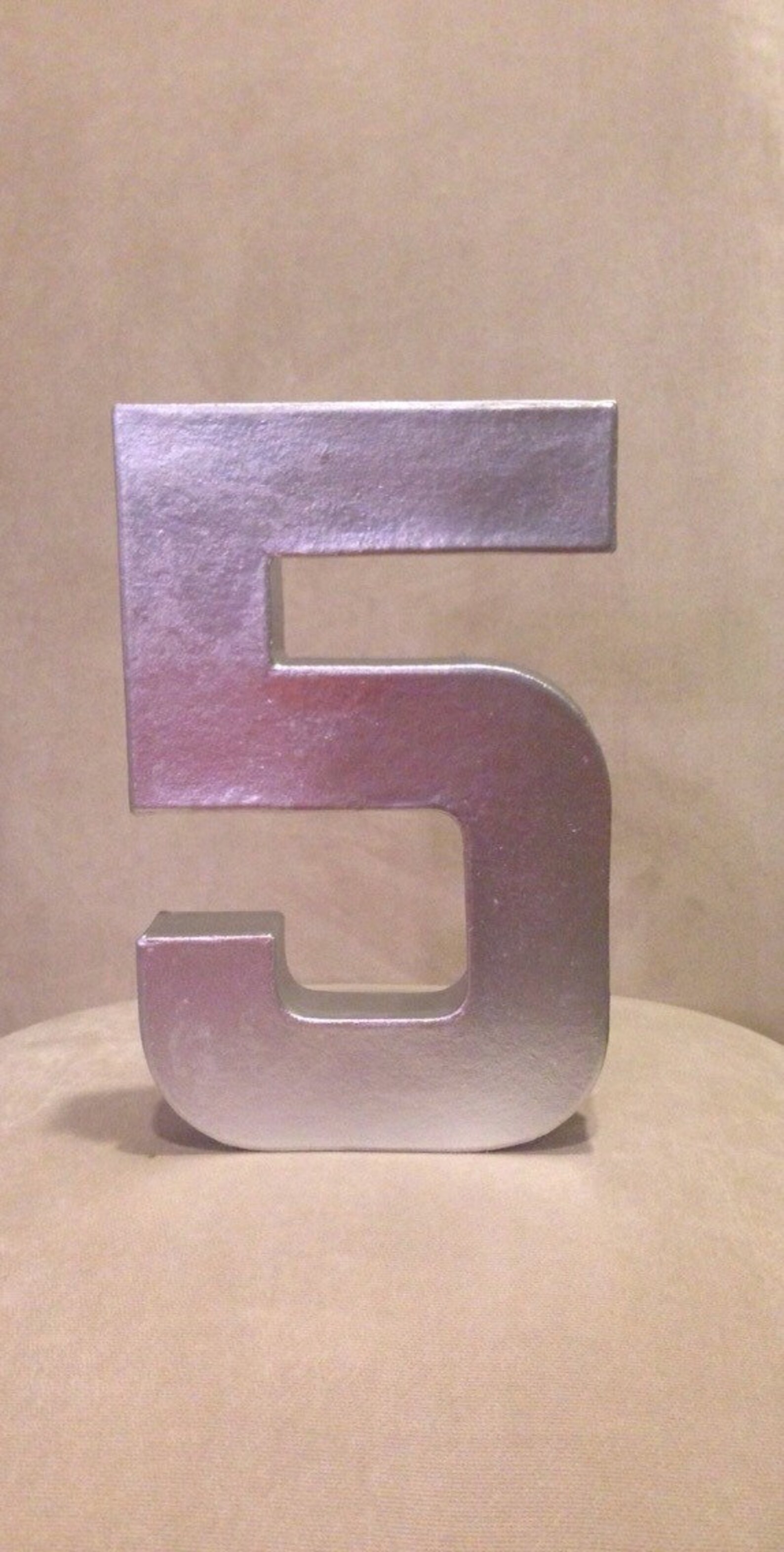 Metallic Paper Mache Stand up Number birthdayparty wedding Etsy