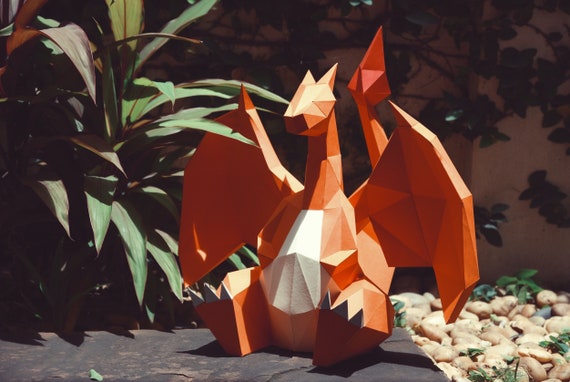 Paper Craft DIY Charizard Pokemon Model Art Paper Craft DIY Charizard Pokemon Model Art