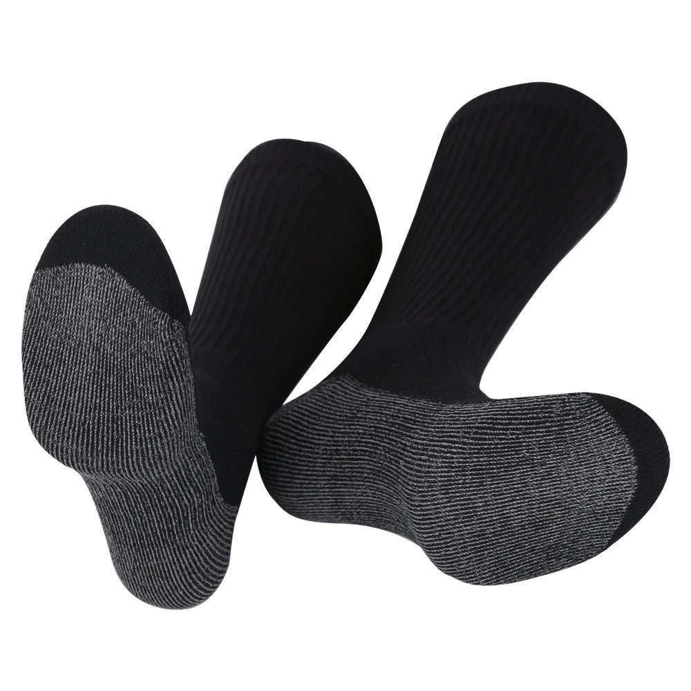 10 Pairs Mens Big Foot Work Socks With Reinforced Heel & Toe Long Feet