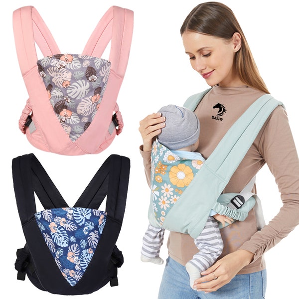 Baby Carrier Slings Wraps Toddler Wrap Holder Straps Hands Free Ergonomic Portable Convertible Front and Back Baby Carrier Christmas Gift