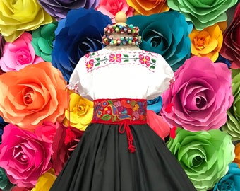 Mexican authentic belt embroidered Day of the dead 5 de Mayo La Catrina mexican wedding fiesta rombo belt EMBROIDERED BELT MEXICAN