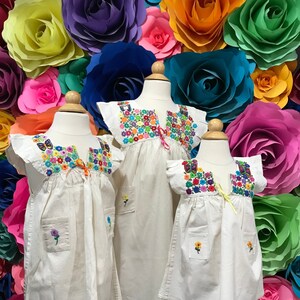 Mexican hand embroidered dresses