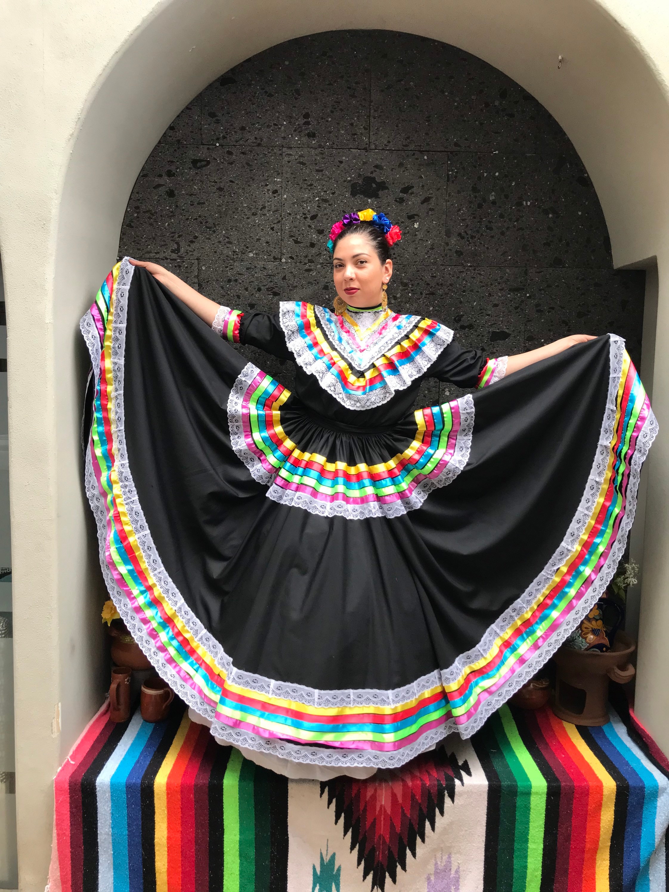Mexican Womens Skirt ONLY SMALL Handmade Beautiful Style Boho Coco