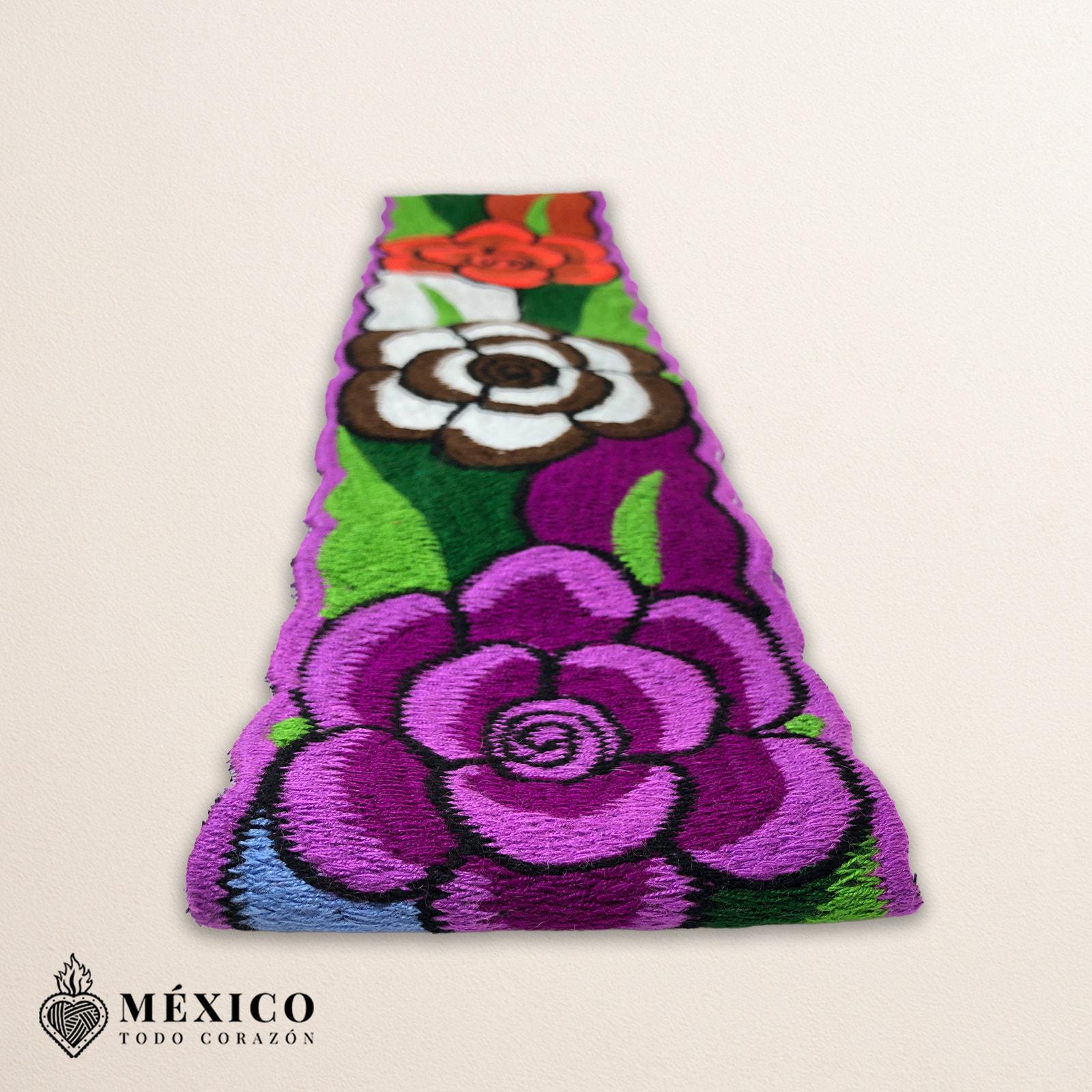 Handwoven Mexican Faja Belt: Colorful Floral Waist Tie - Etsy display picture 2
