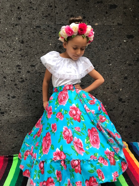 Falda Floreada 4 6 años a Hermoso - Etsy