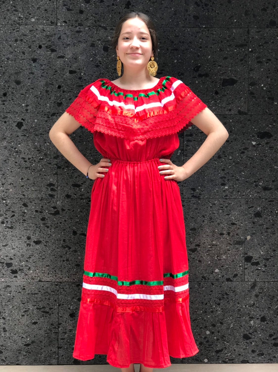 formal mexican dress Mexican Dress for Women Traditional One Shoulder Flowy Floral Long Maxi  Dresses Vestidos Mexicanos para Mujer Cinco de Mayo Fiesta Outfit Black  Floral S at Amazon Women's Clothing store