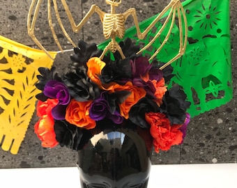 Day of the dead head band catrina Frida inspired kids 5 de mayo flower crown mexican fiesta