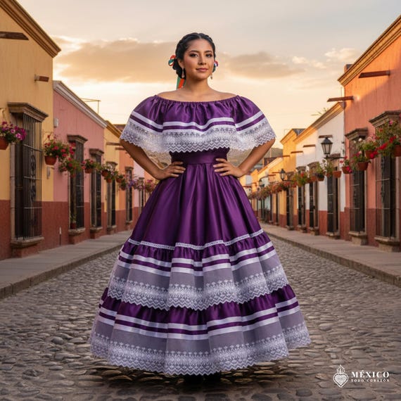 open lace back dress Mexican Dress for Women Traditional One Shoulder Flowy Floral Long Maxi  Dresses Vestidos Mexicanos para Mujer Cinco de Mayo Fiesta Outfit Black  Floral S at Amazon Women's Clothing store main image 0