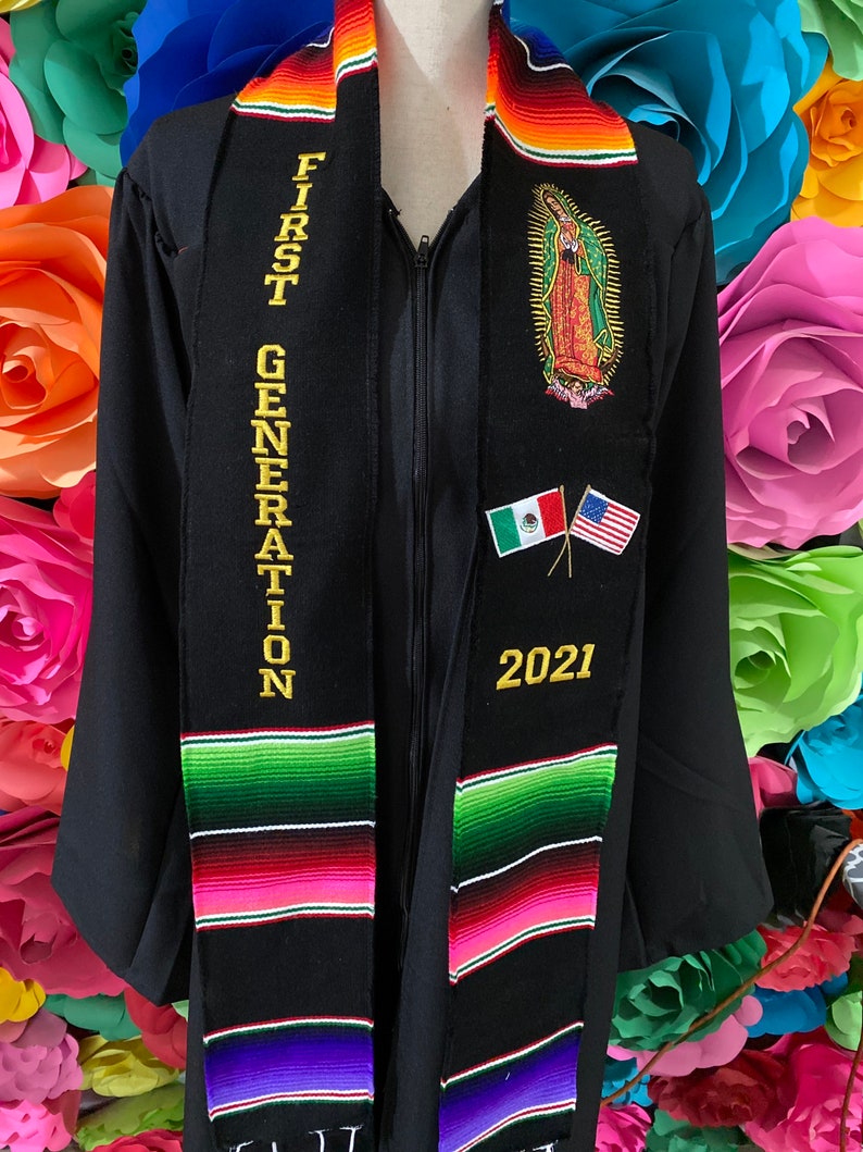 Graduation class of 2022  Sarape Zarape School logo embroidery personalized custom graduation sash class of 2022 your design your logo 2022 