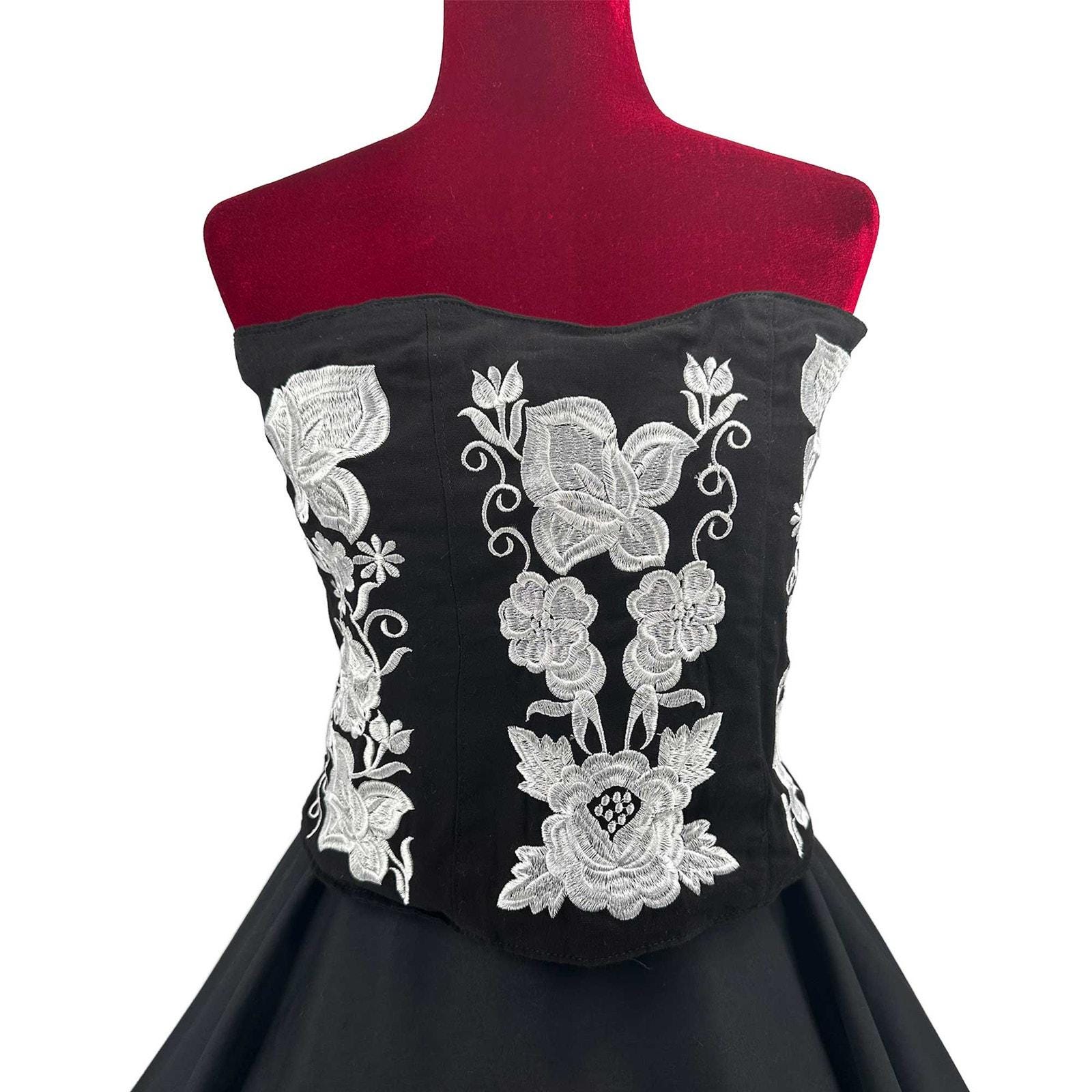 corset mexican dress Oaxacan Corset Cielito Lindo