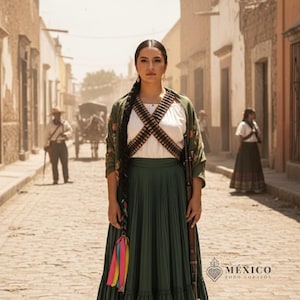 Mexikanska falska kulor. Carrileras Adelitas 5 de Mayo Dagen för dödsbältet