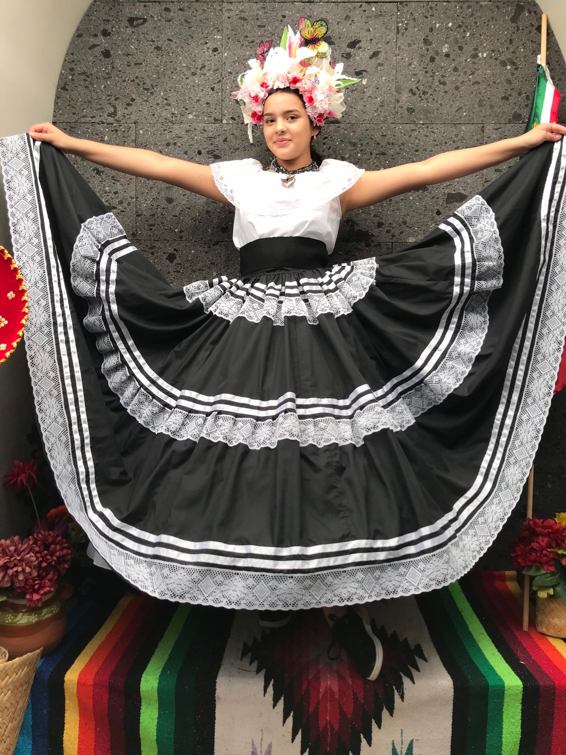 Mexican Ejutla De Crespo Oaxaca Frida Kahlo Style-womans | Etsy
