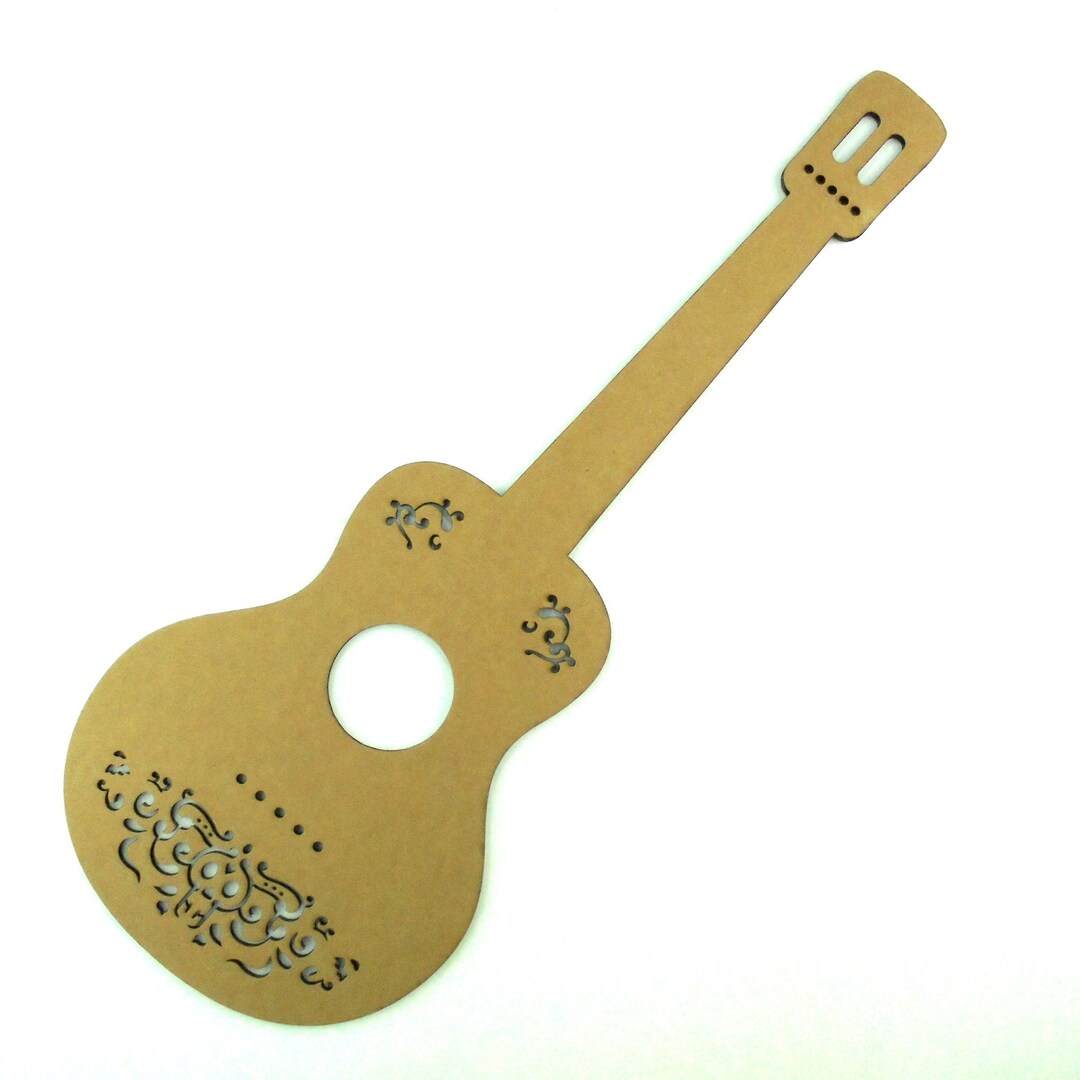 Guitar Card Board Mexican Fiesta Theme Party Light Weight Child
