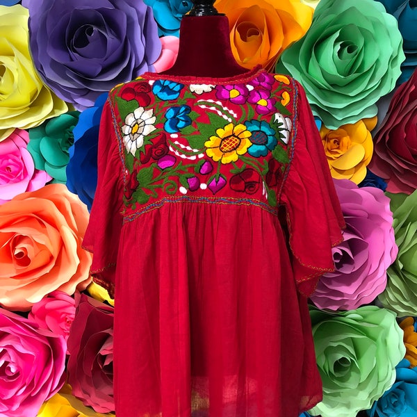 Mexican blouse of different colors using on your outfit, 5 de mayo party and coco theme