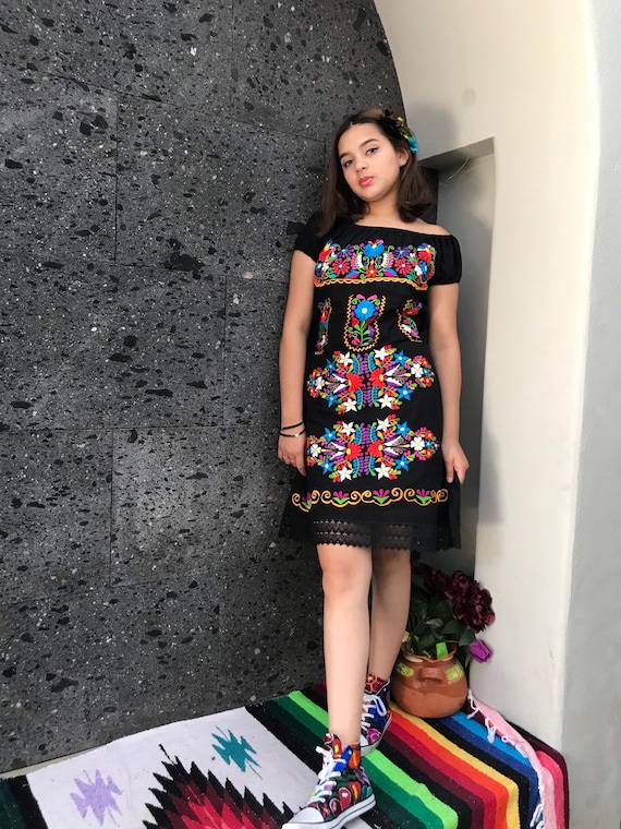 Buy Mexican Embroidered Dress Size M Style Day of the Dead 5 De Mayo Coco Theme Party Online in India - Etsy Buy Mexican Embroidered Dress Size M Style Day of the Dead 5 De Mayo Coco Theme Party Online in India - Etsy