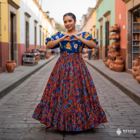 mexican fiesta party dress for Women Off Shoulder Floral Print Long Maxi Dress Summer Cinco de Mayo Dresses with Belt Black M at Amazon Women's Clothing store This playful Mexican Independence Day dress features a beautiful printed skirt and flower belt (attached to dress) Fashion Mexican Fiesta Outfit Ideas