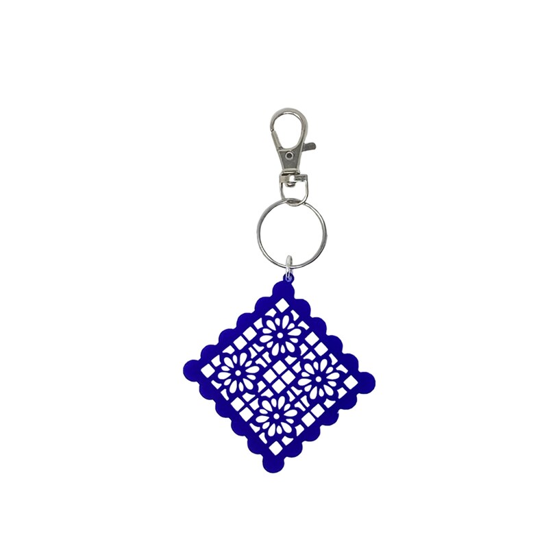 Mexican Acrylic Keychain Set of 4 – Colorful Handmade Fiesta Bag Charms ...