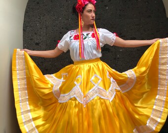 China Mexicana Oaxaca Estilo Amarillo-mujeres Mexicana Boho España | China Mexicana Oaxaca Estilo Amarillo-mujeres Mexicana Boho España |