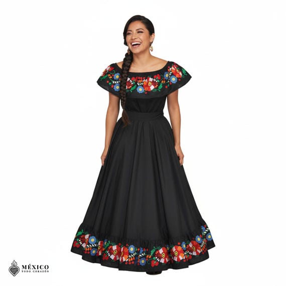 modern traditional mexican dress Dresses Camelia Mexican Boutique