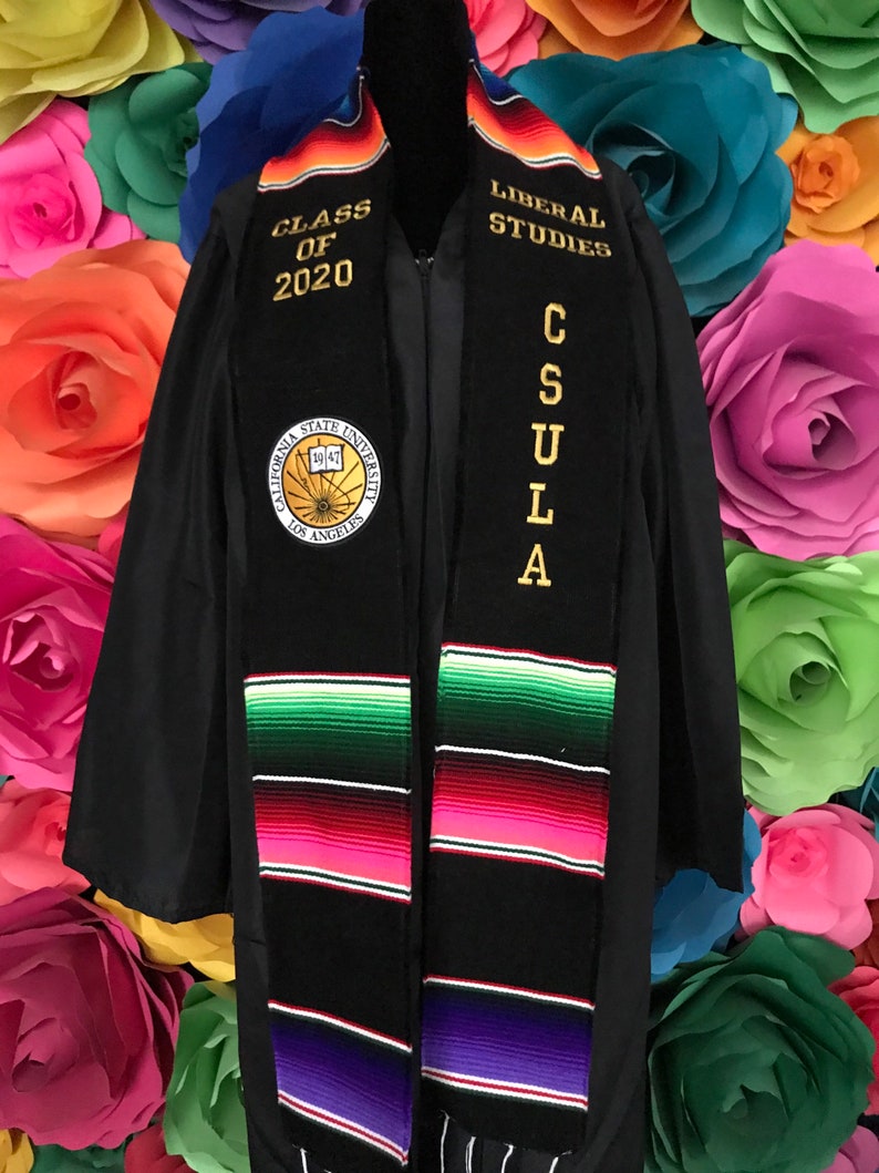 Graduation class of 2022. Sarape Zarape icon your designss logo embroidery personalized custom graduation sash your design your logo scarf 