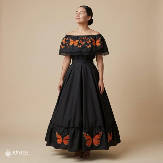 boho mexican dress Traditional Set modern traditional mexican dress