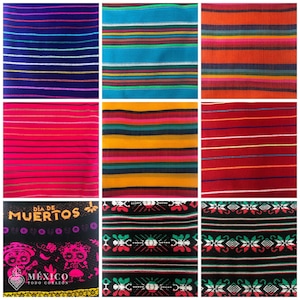 Tkanina Mexican Fiesta: Kolorowy bieżnik Canbaya, poduszki i dekoracje