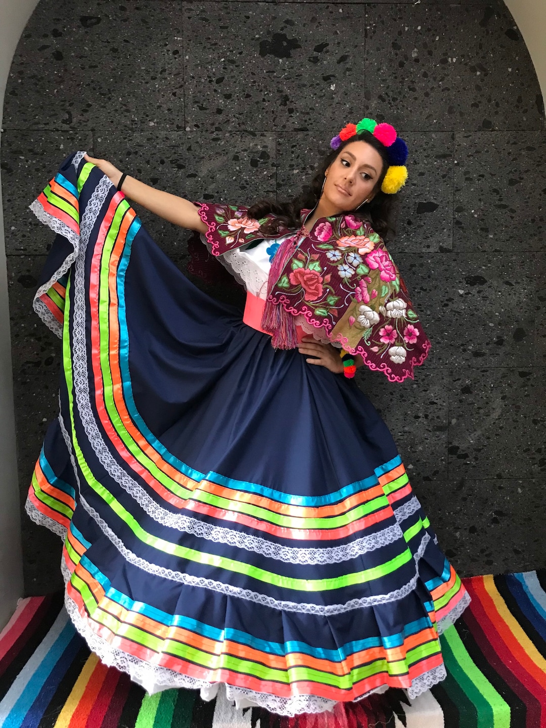 Mexican Womens Skirt ONLY SKIRT Handmade- Beautiful Style- Boho