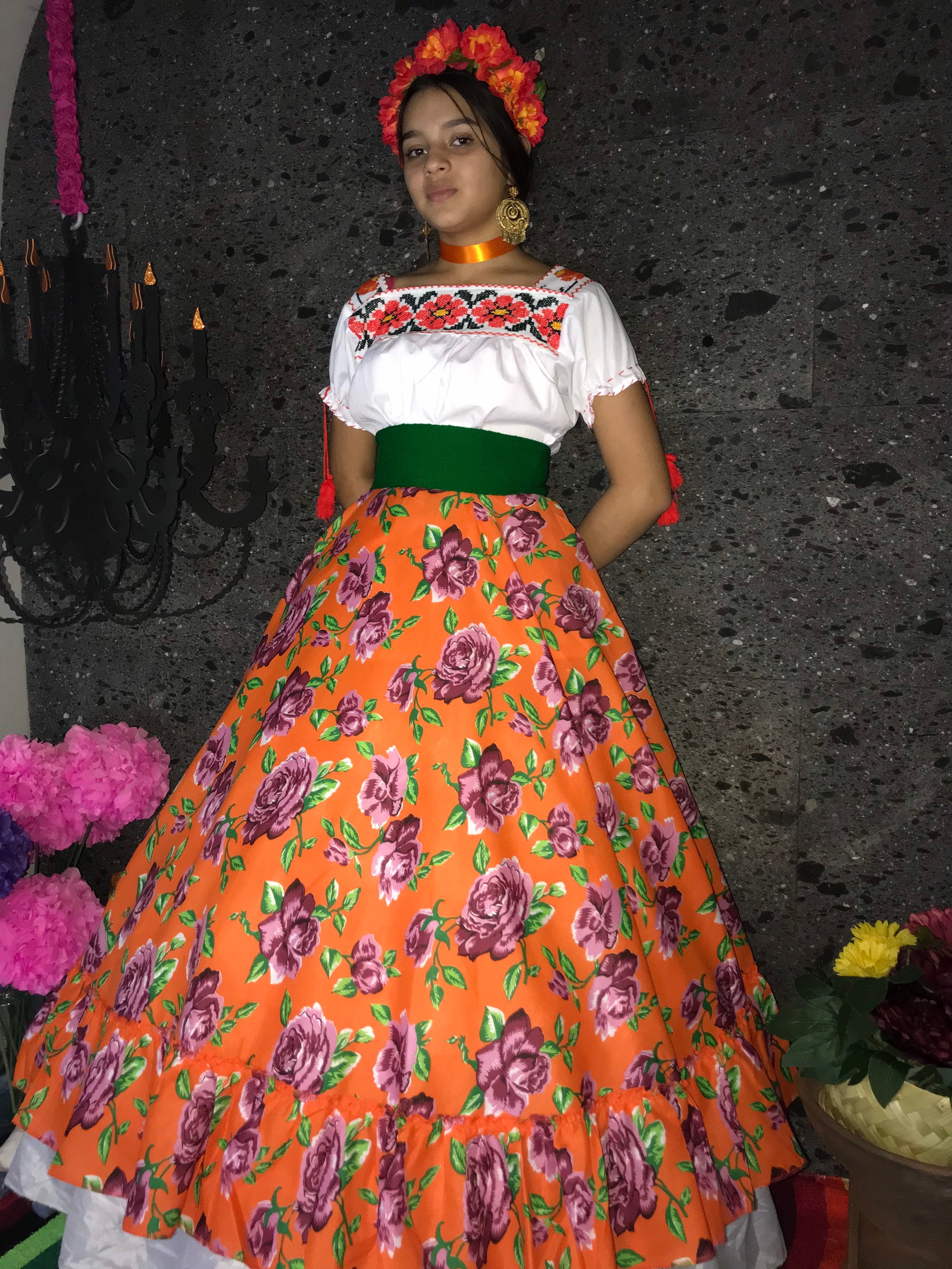 FALDA MEXICANA SOLO día de muertos revolucionaria adelita boda - Etsy México FALDA MEXICANA SOLO día de muertos revolucionaria adelita boda - Etsy México
