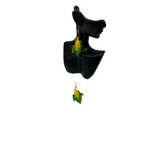 Its Corn Corn and Nopal earrings stocking stuffer gifts under 20 jewerly mexican Jewerely custom made 5 de Mayo esquite xmas gift coco party