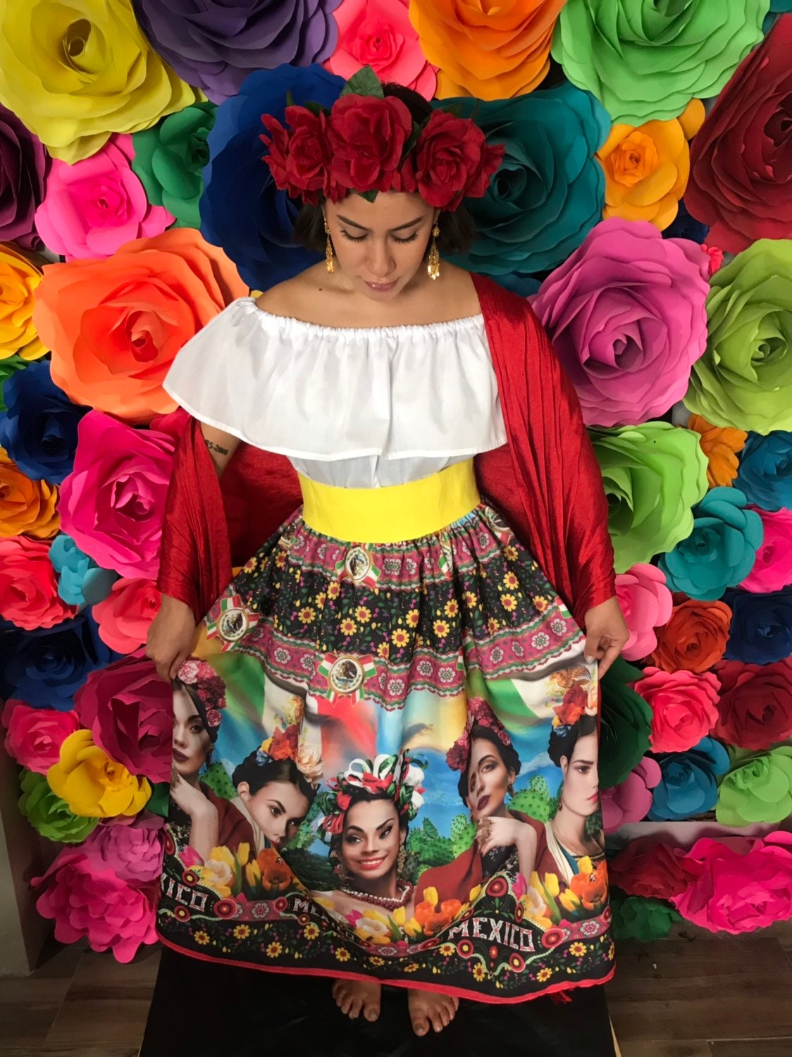 Mexican Woman Dress One Size Handmade Beautiful Style Womans - Etsy