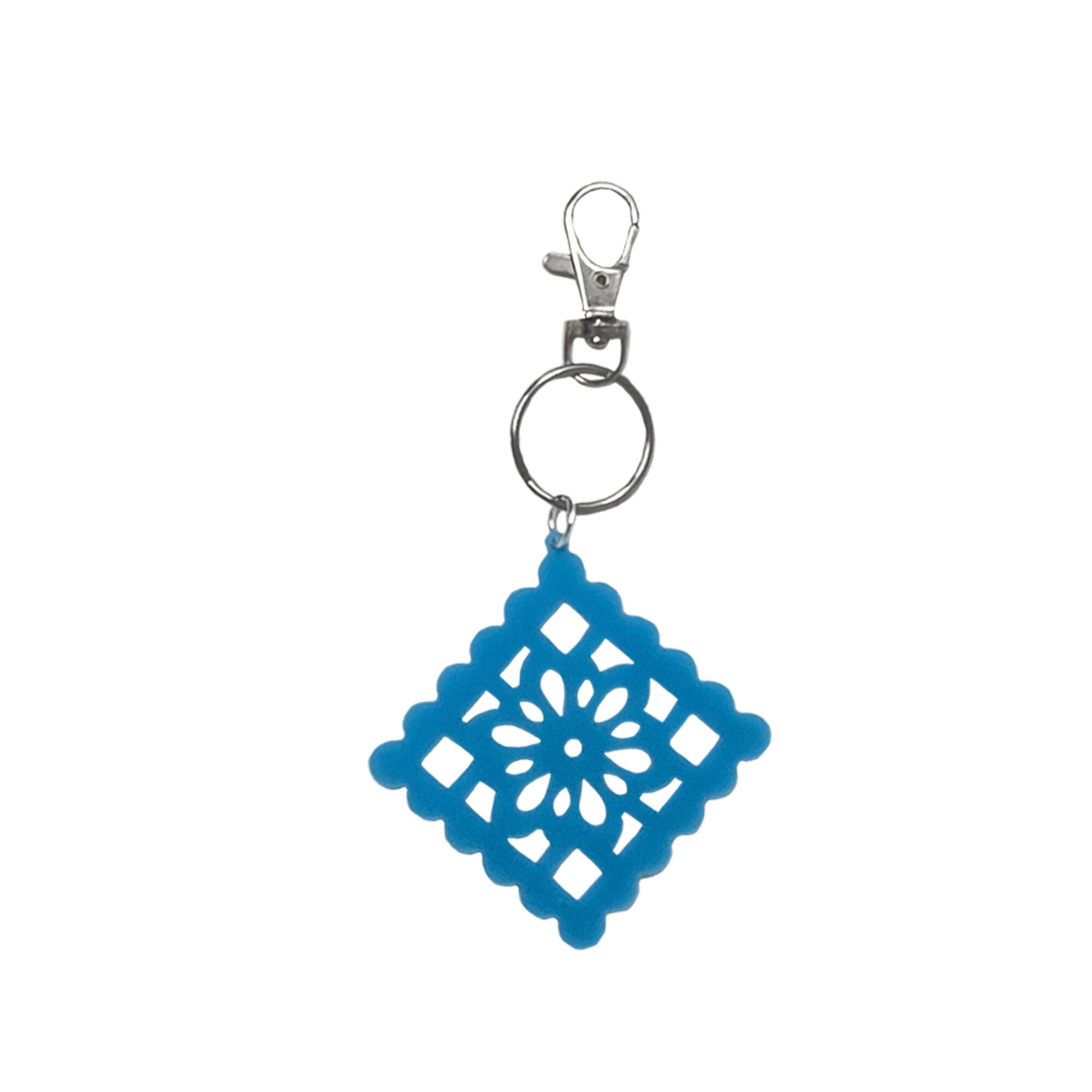 Mexican Acrylic Keychain Set of 4 – Colorful Handmade Fiesta Bag Charms ...