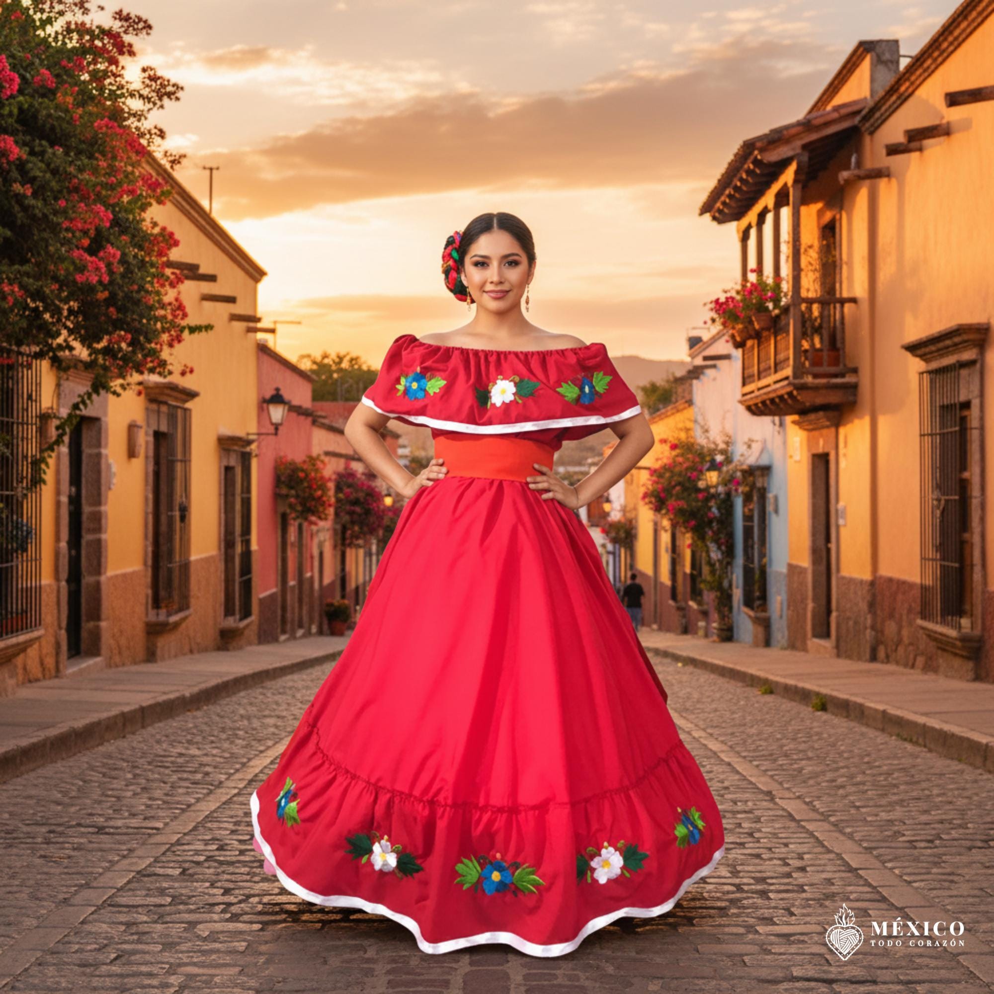 red fiesta dress Lizluo Fiesta Quinceanera 56531