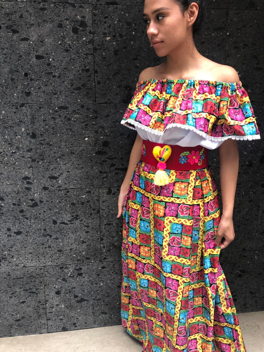 Mexican Womans Istmo Two Piece Set One Size Handmade - Etsy