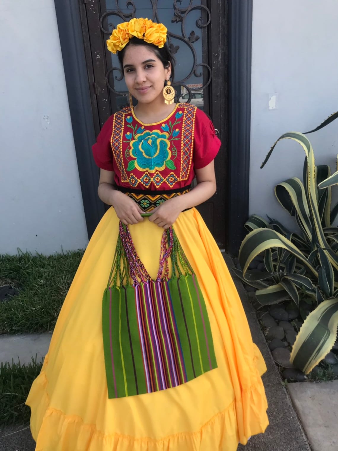 jupe-jaune-mexicaine-handmade-beau-style-femmes-mexicaine-etsy-france