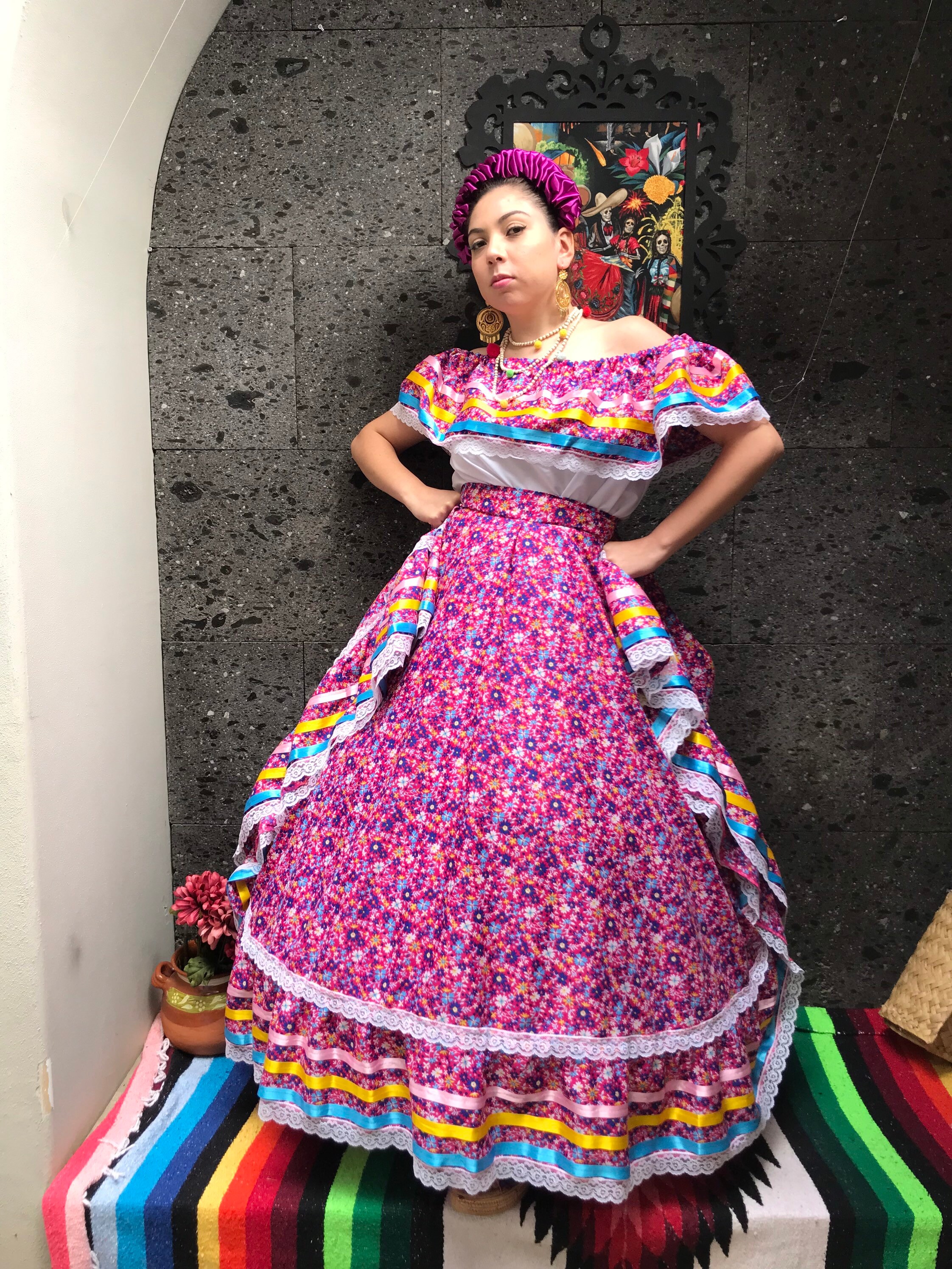 party city mexican dress Amazon.com: ABEWIP Mexican Dress for Girls Mexican Traditional Folk Ruffle  Drape Dress with Belt Carnival Birthday Party Clothes Black 4-5 Y: Clothing,  Shoes & Jewelry