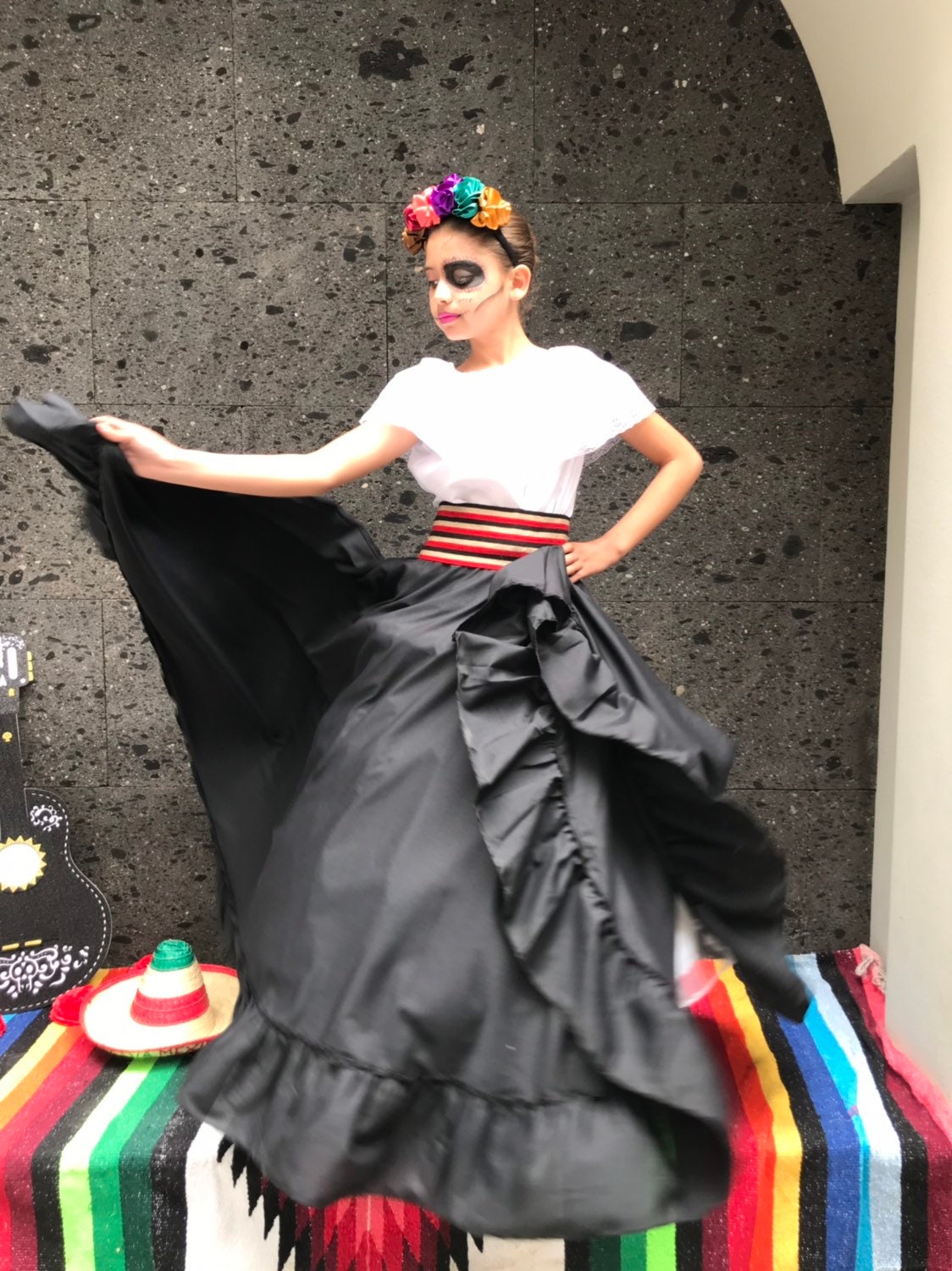 ビンテージvintageサーキュラースカートmexicanメキシカンスカート 50's-60's Mexican circular skirt／50-60年代 メキシカン