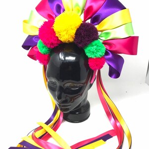 Hair piece flower head piece Handmade  - day of the dead  hair piece young adults and adults flower crown 5 de mayo mexican
