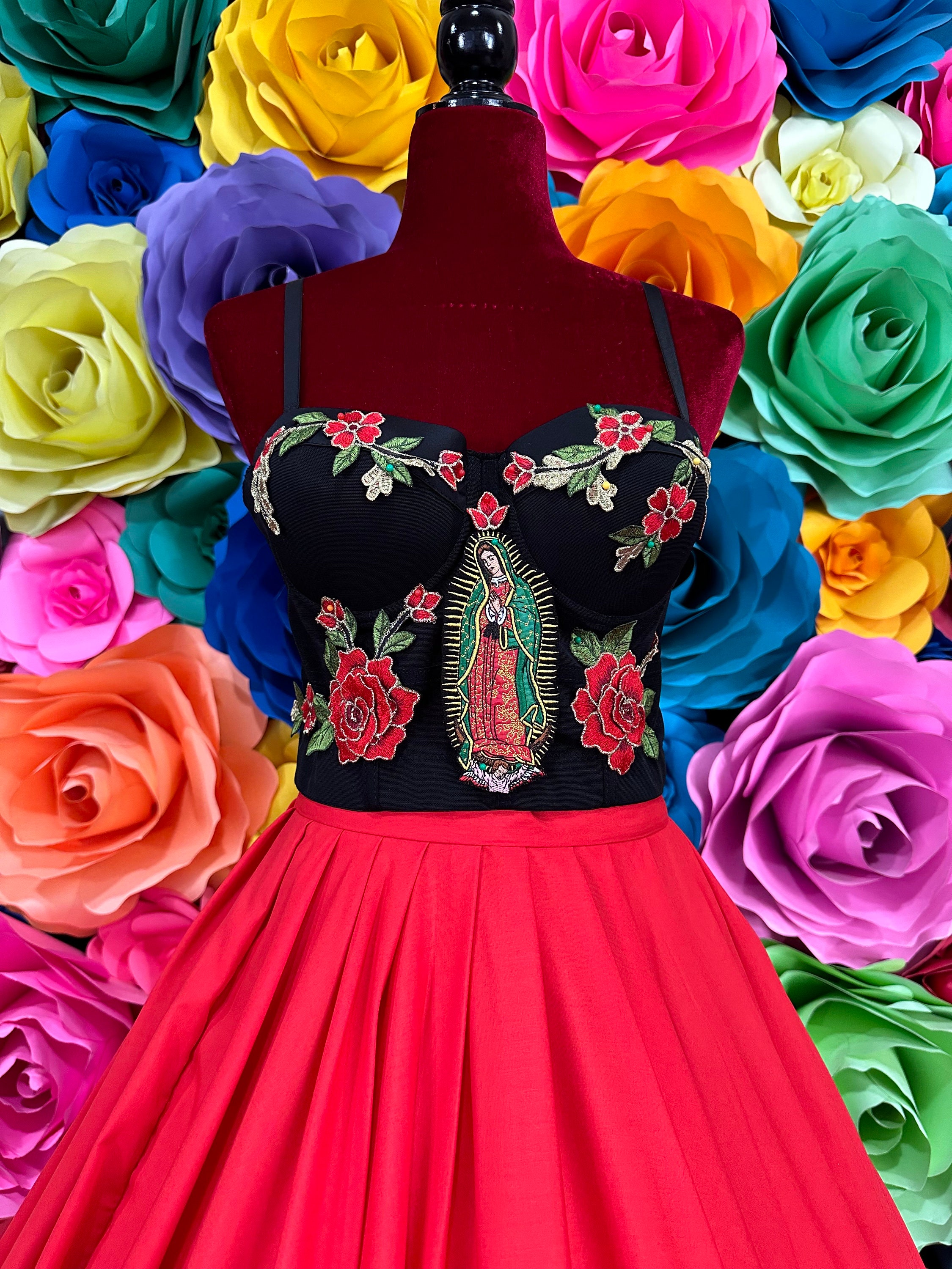 corset mexican dress Mexican day of the dead corset
