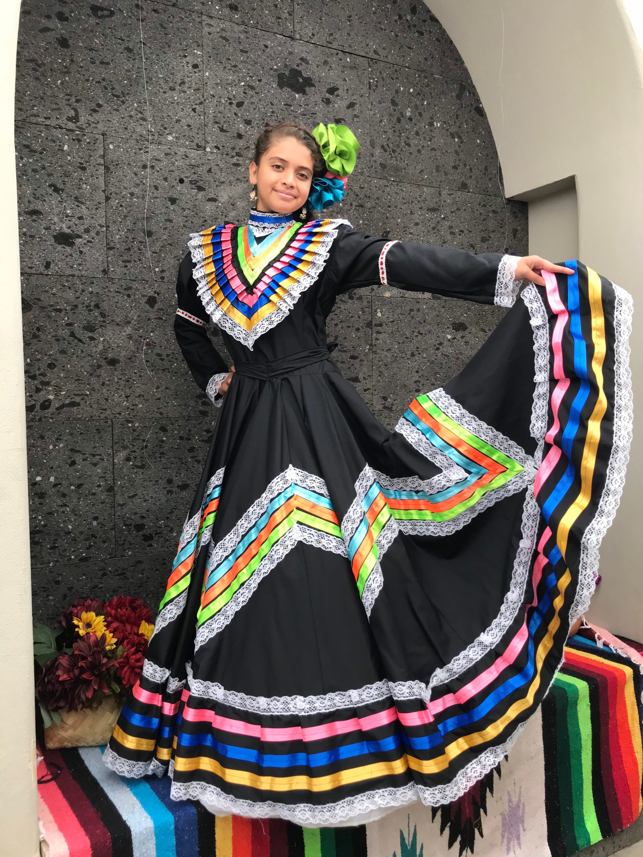 black folklorico dress Stretch Satin V-Neck Sleeveless Bridesmaid Dress| Plus Size